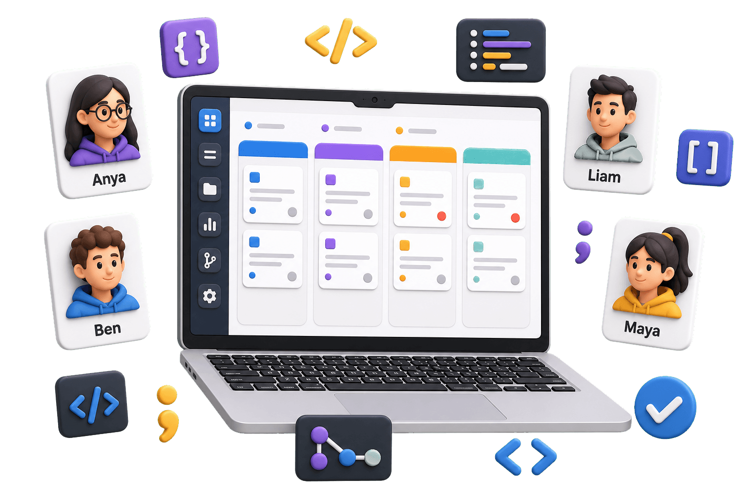 Embed dedicated product squads to accelerate growth.
